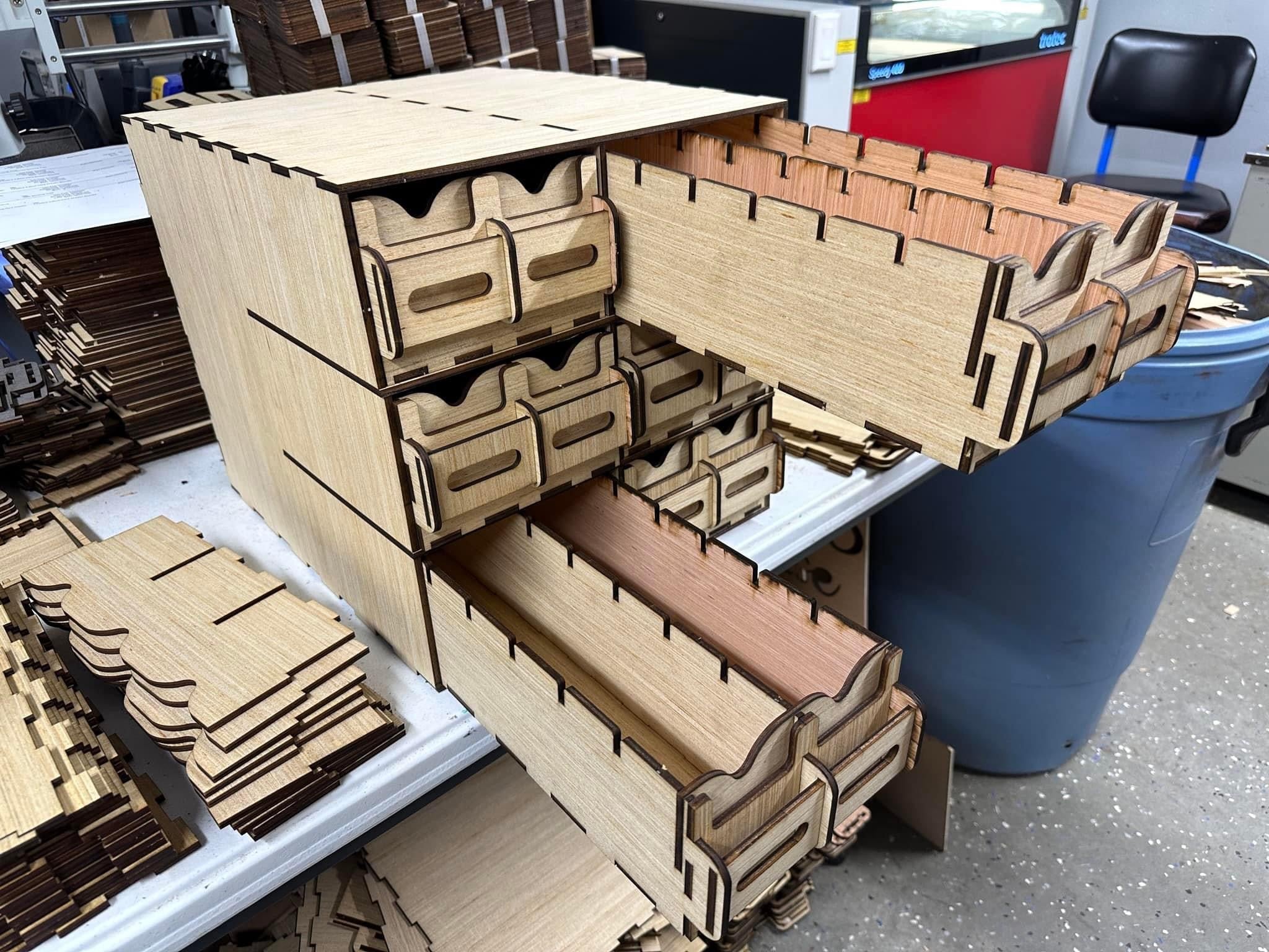 collectible card drawers